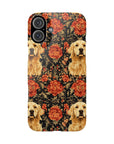 Golden Pawsatronic Tapestry Slim Phone Cases