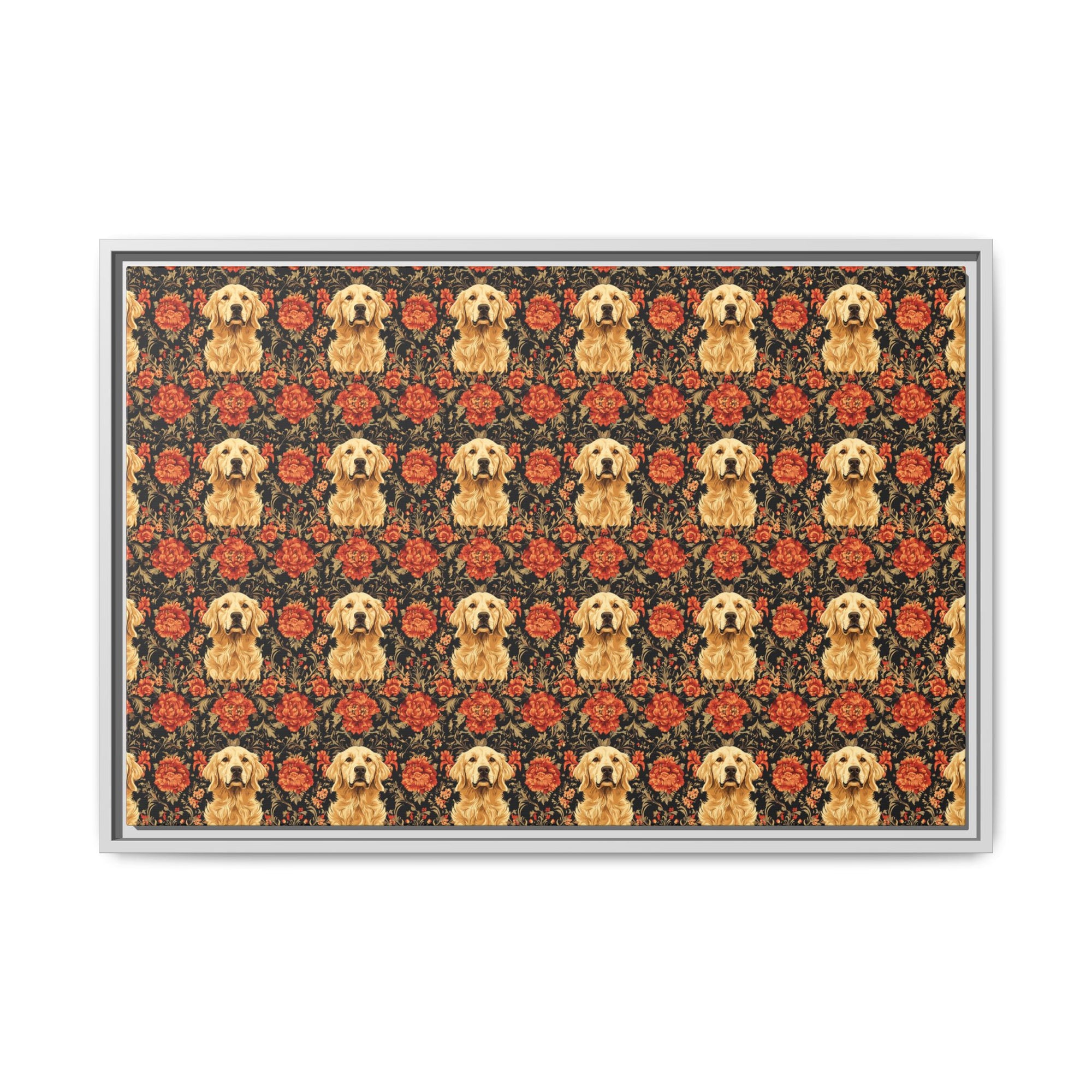 Golden Pawsatronic Tapestry Matte Canvas, Framed