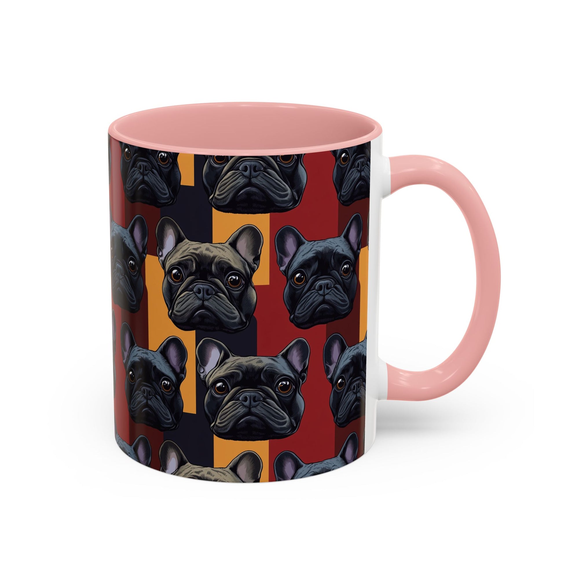 Chic Canine Checkmate - Frenchie Edition Accent Coffee Mug