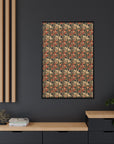 Blooming Pug Paradise Matte Canvas, Framed