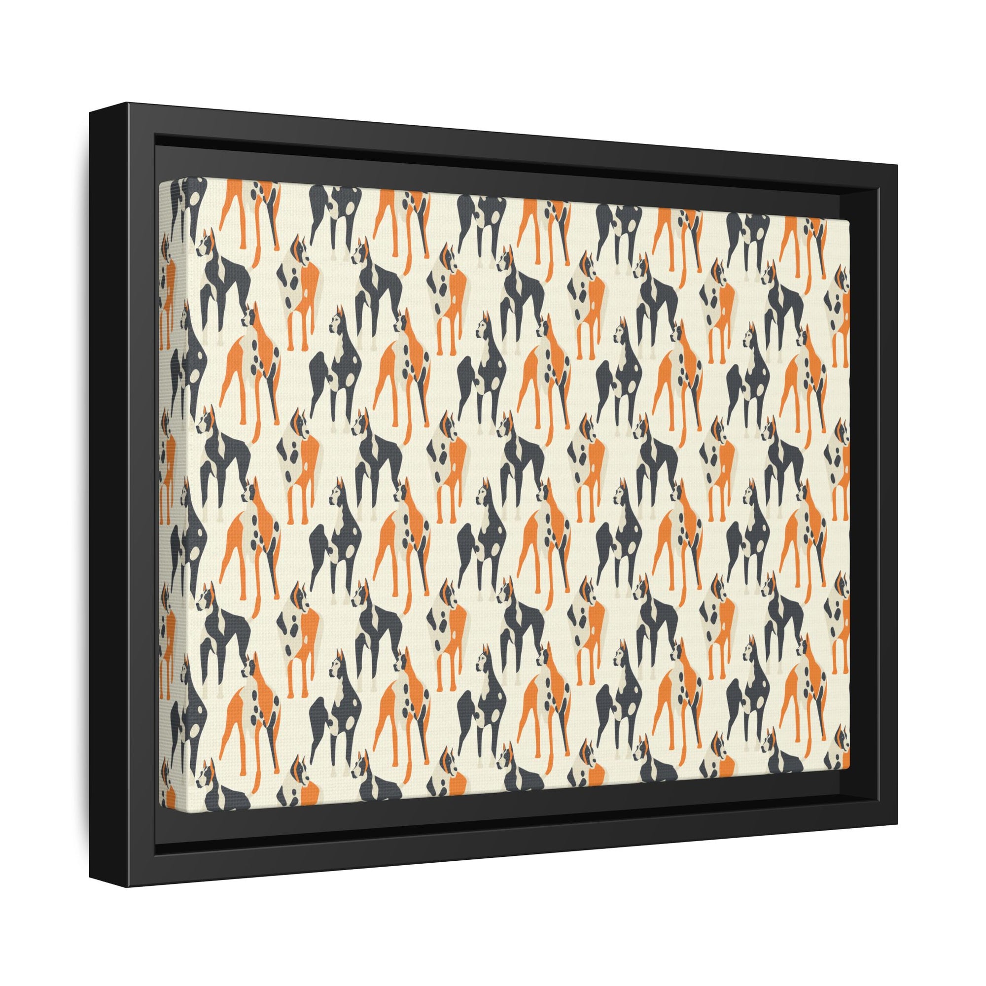 Dashing Dane Divinity Matte Canvas, Framed