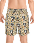 Majestic Great Dane Meadow Men's Mid-Length Swim Shorts