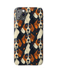 Beagle Glimmer Gaze Glamour Slim Phone Cases