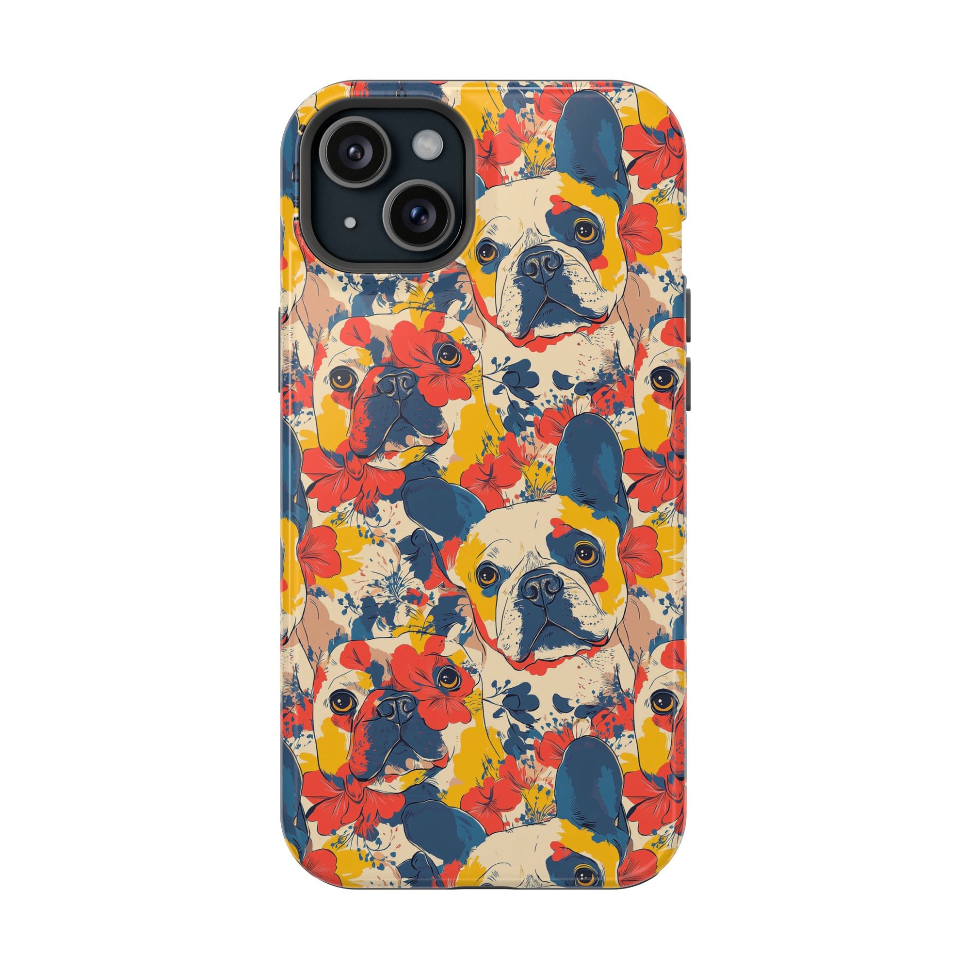 Bloom Pup Frenchietastic Splatter Magnetic Tough Cases