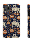 Bulldog Blossom Bonanza Slim Phone Cases