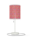 Bubblegum Glamour Bulldog Bouquet Lamp on a Stand