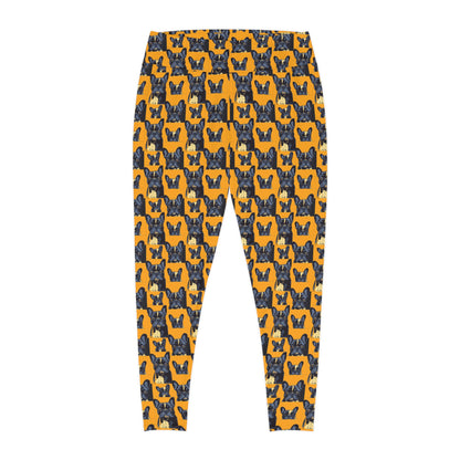 Frenchie Pawsitively Pawsome Peek-a-Boo Perfection Plus Size Leggings