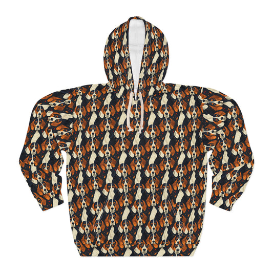 Beagle Glimmer Gaze Glamour Unisex Pullover Hoodie