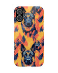 Impressionistic German Shepherds Slim Phone Cases