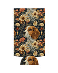 Beagle Blossoms Slim Can Cooler