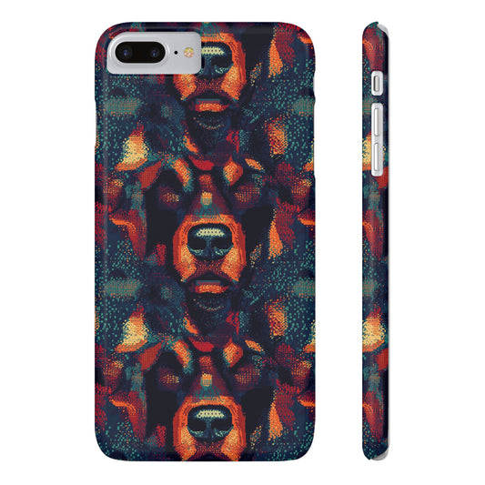 Rustic Rottie Charm Slim Phone Cases