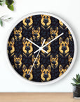 Majestic Hound Couture: German Shepherd LuxeBlend Wall Clock