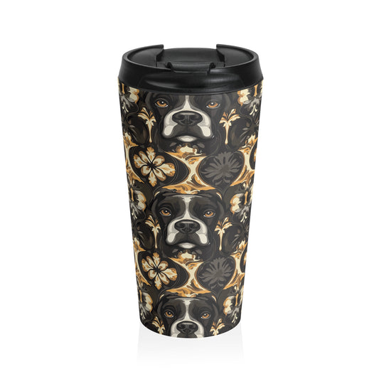 Manor Pup Boxer Royale Stainless Steel Travel Mug