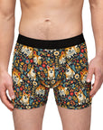 Corgi Rainbow Vine Dream Men's Boxers