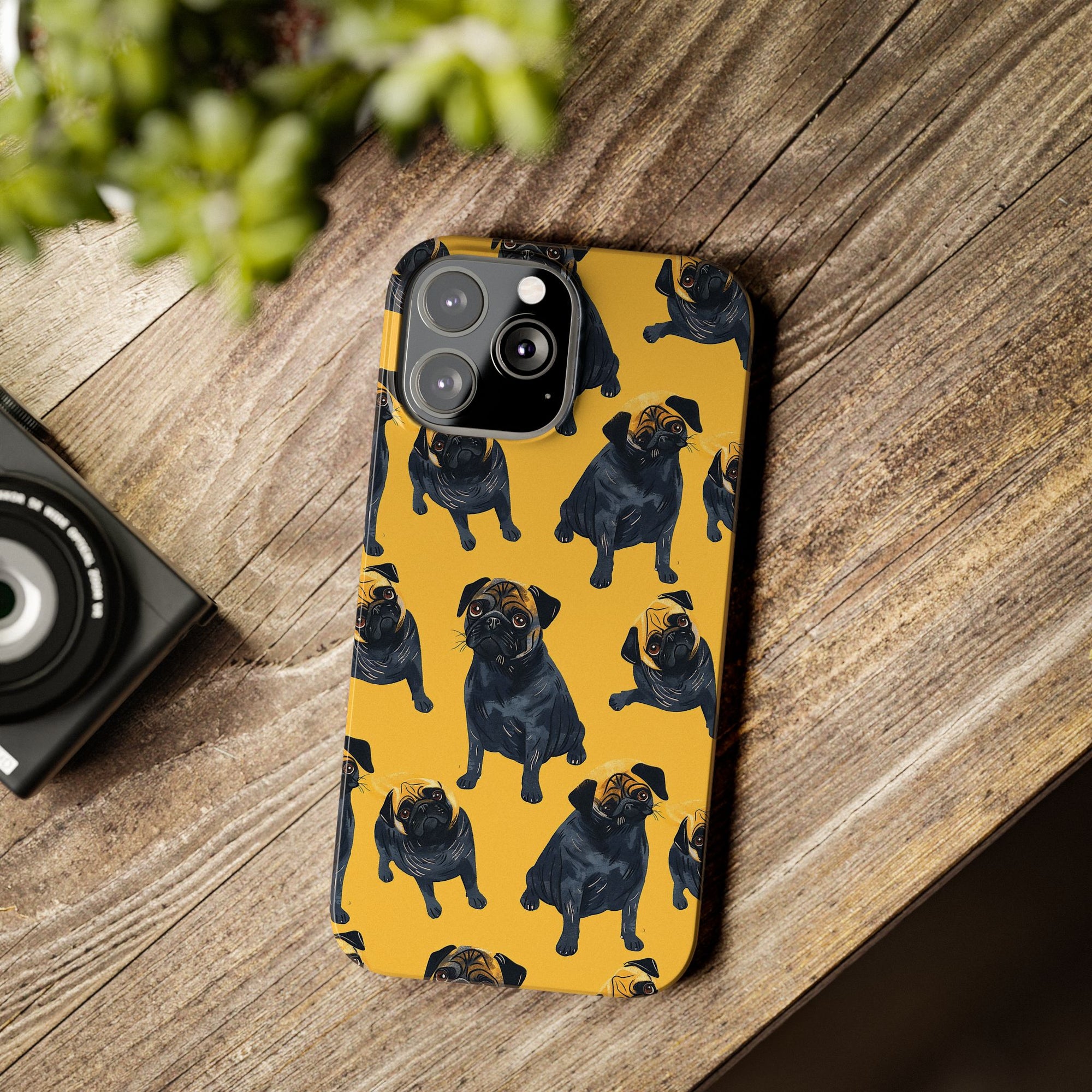 Puglet Posh Paradise Slim Phone Cases