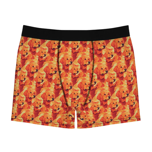 Golden Glamour Paws Men's Boxer Briefs