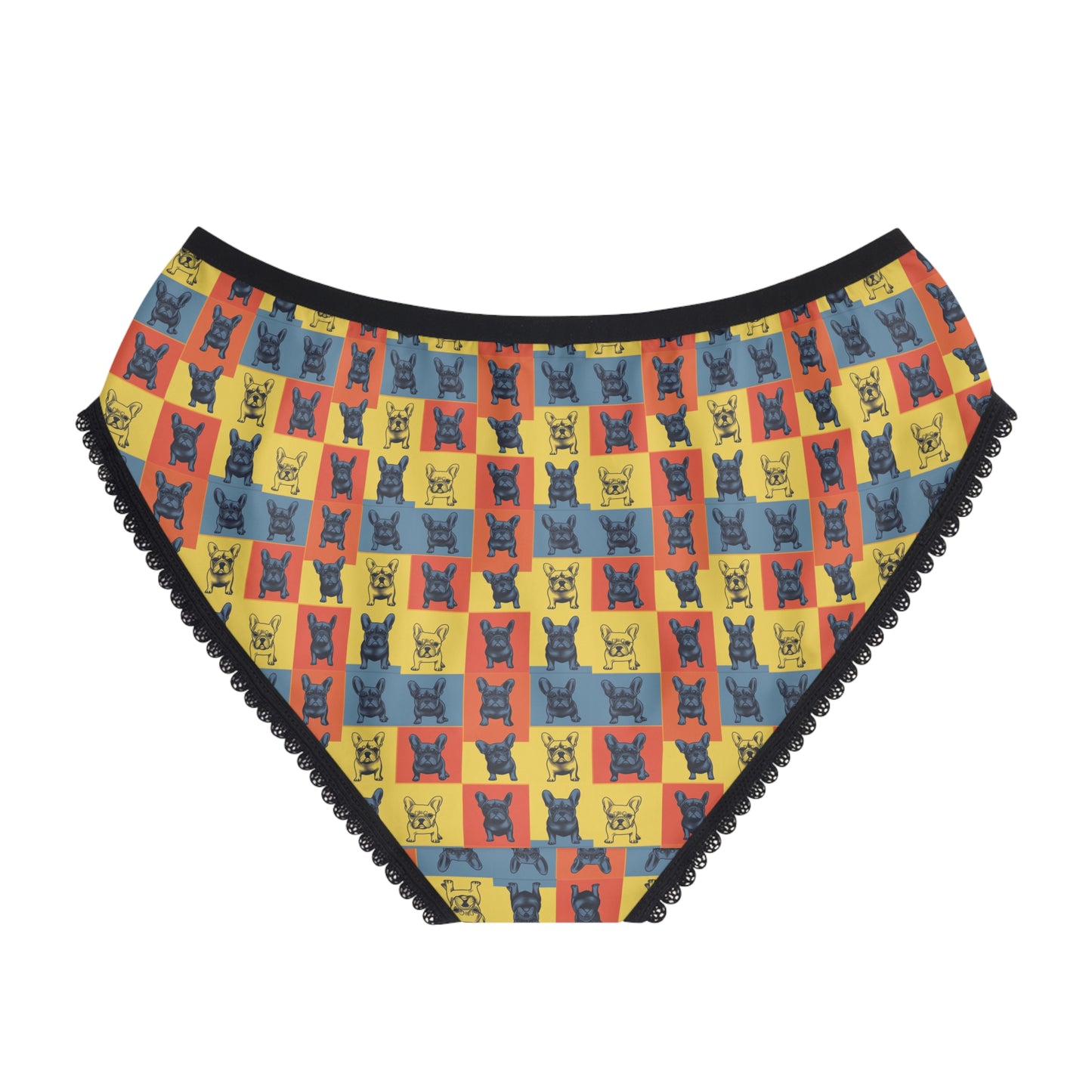 Frenchie Pop Art Pawfection Grid Women's Briefs