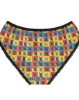 Frenchie Pop Art Pawfection Grid Women's Briefs