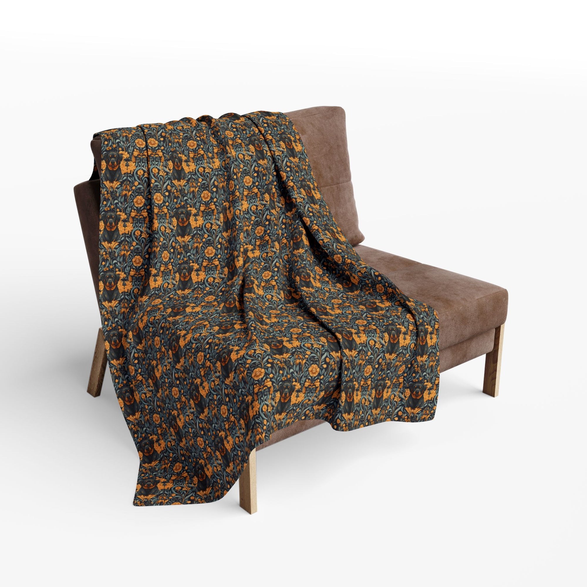 Ruffle Rottie Glamourific Arctic Fleece Blanket