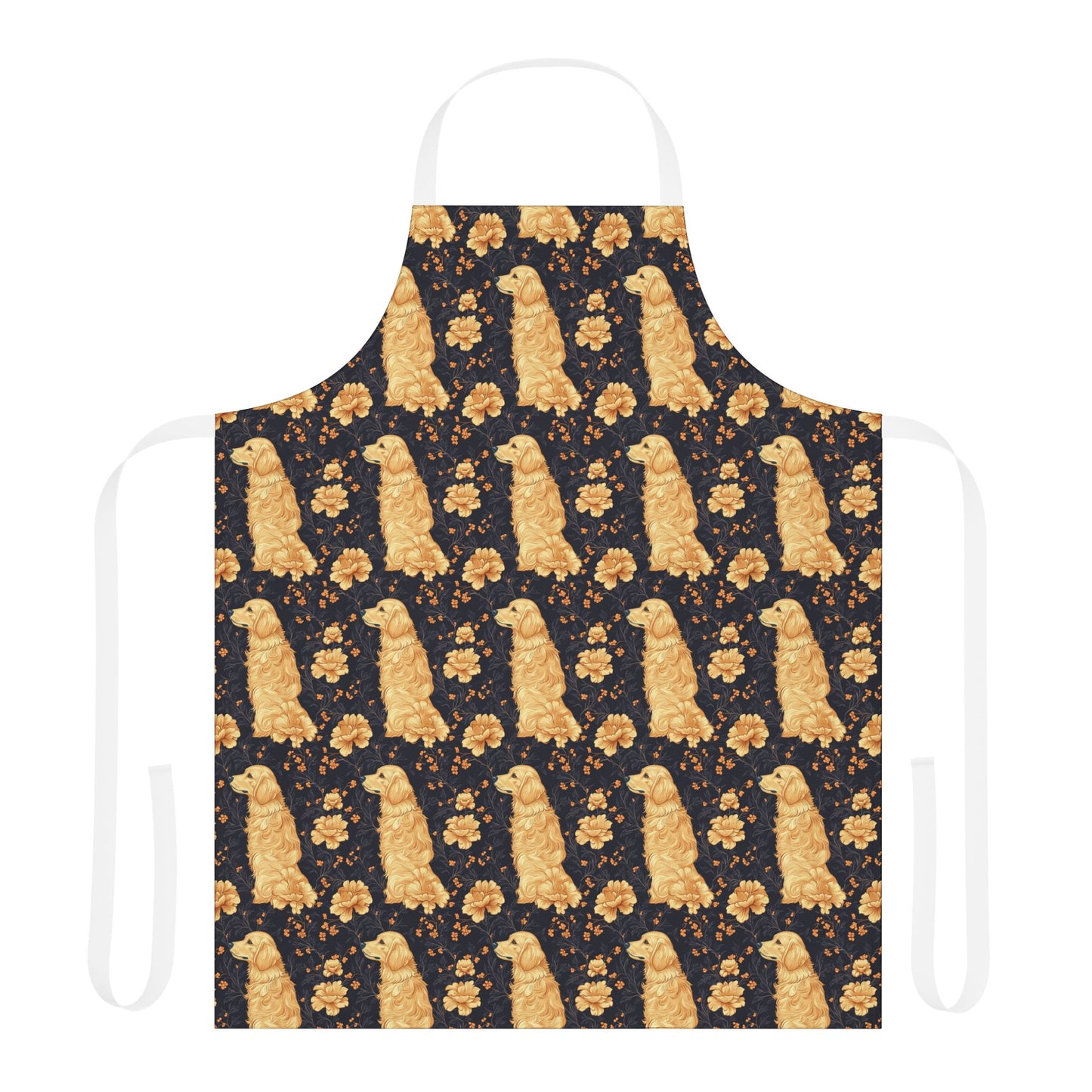 Golden Paws Floral Frenchie Apron