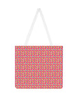 Bubblegum Glamour Bulldog Bouquet Shoulder Tote Bag