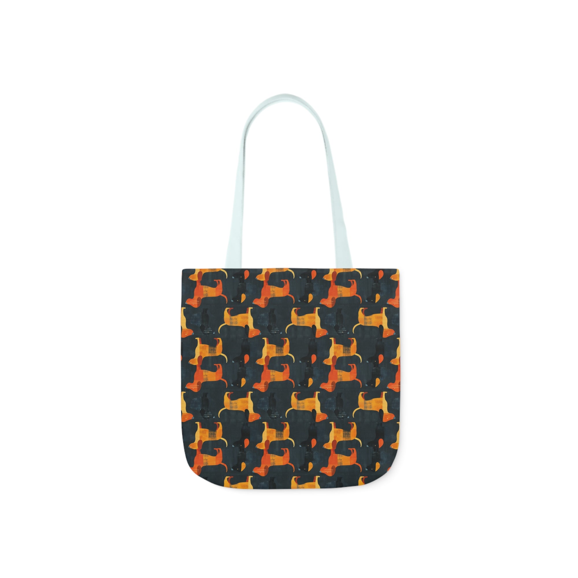 Dapper Dachshund Noir Glow Canvas Tote Bag