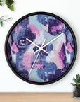 Funky Geometric Boxerista Wall Clock