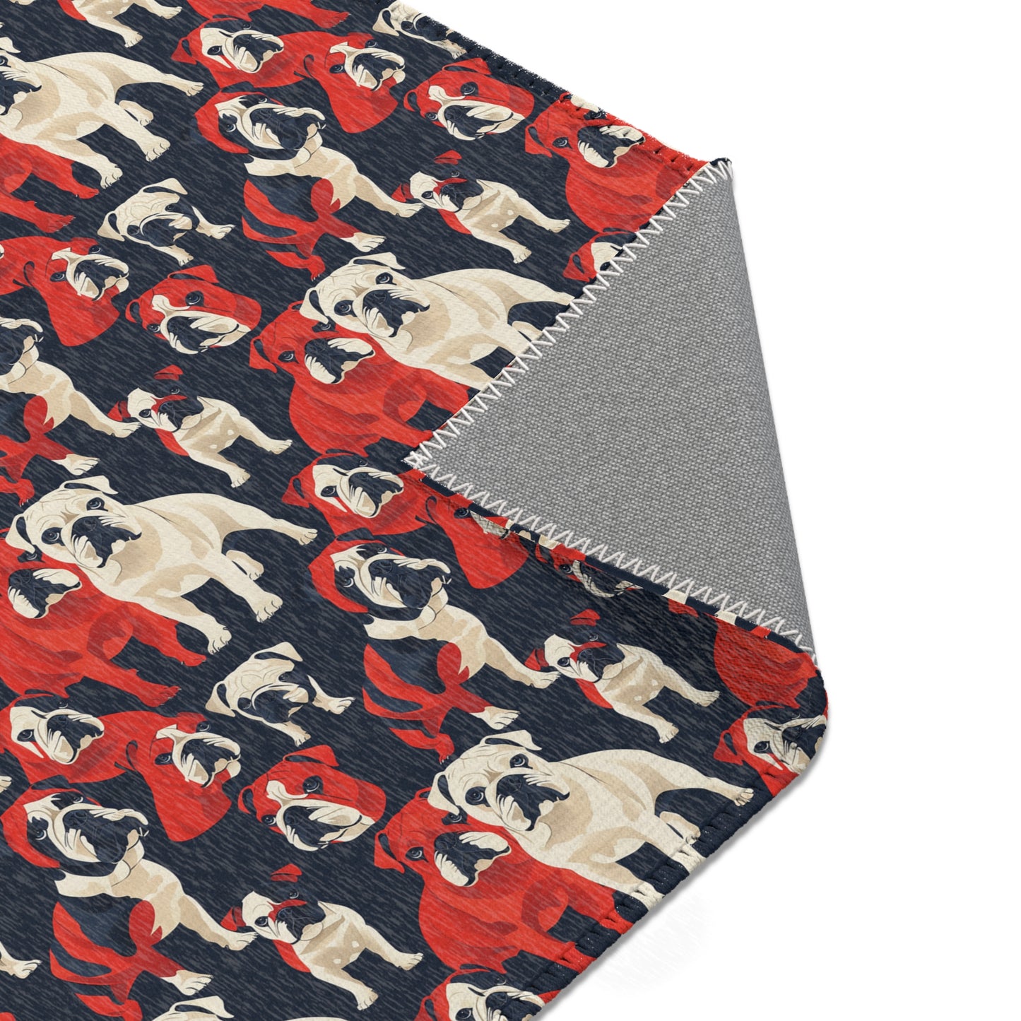 Modern Bulldog Bash - Fun Area Rug