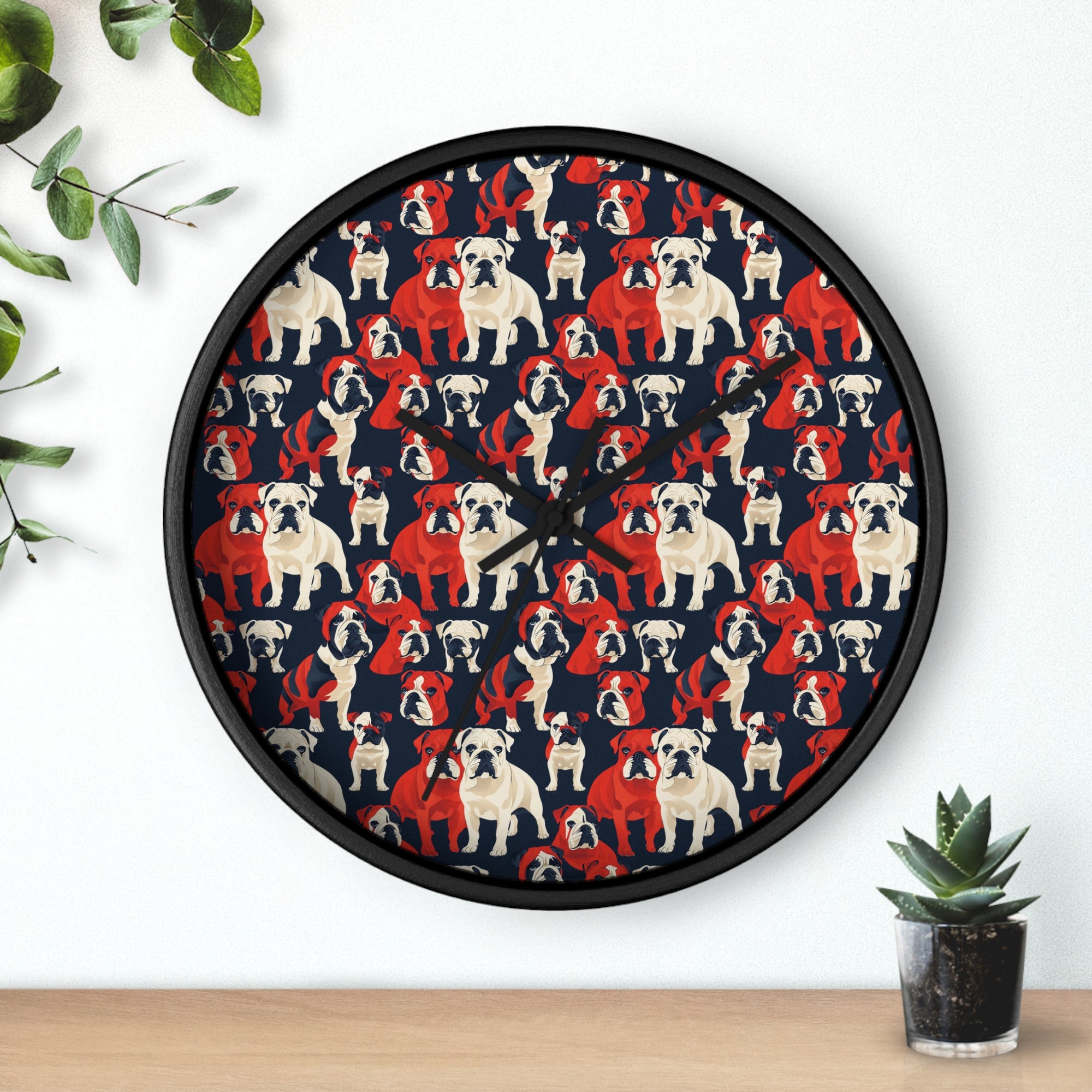 Bulldoggy Bliss Chomper Wall Clock