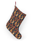 Floral Pawsome Dachsund Delight Christmas Stockings