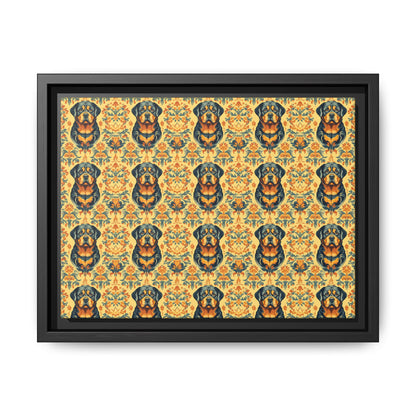 Royal Rottie Regalia Matte Canvas, Framed