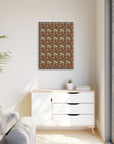 Blooming Pug Paradise Matte Canvas, Framed