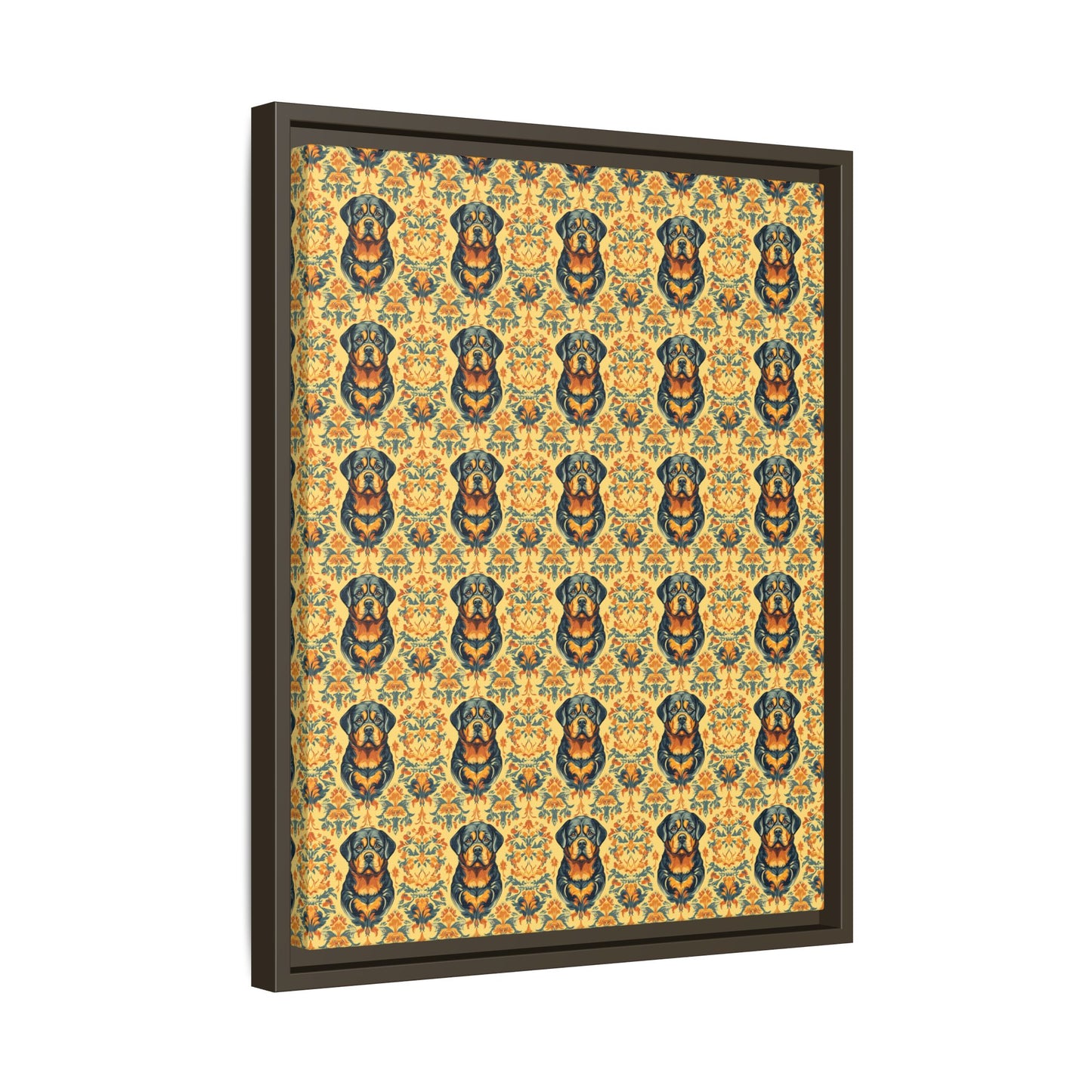 Royal Rottie Regalia Matte Canvas, Framed