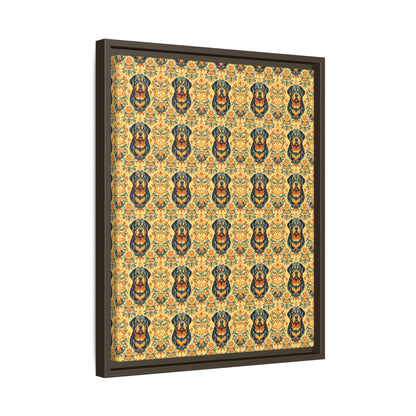 Royal Rottie Regalia Matte Canvas, Framed