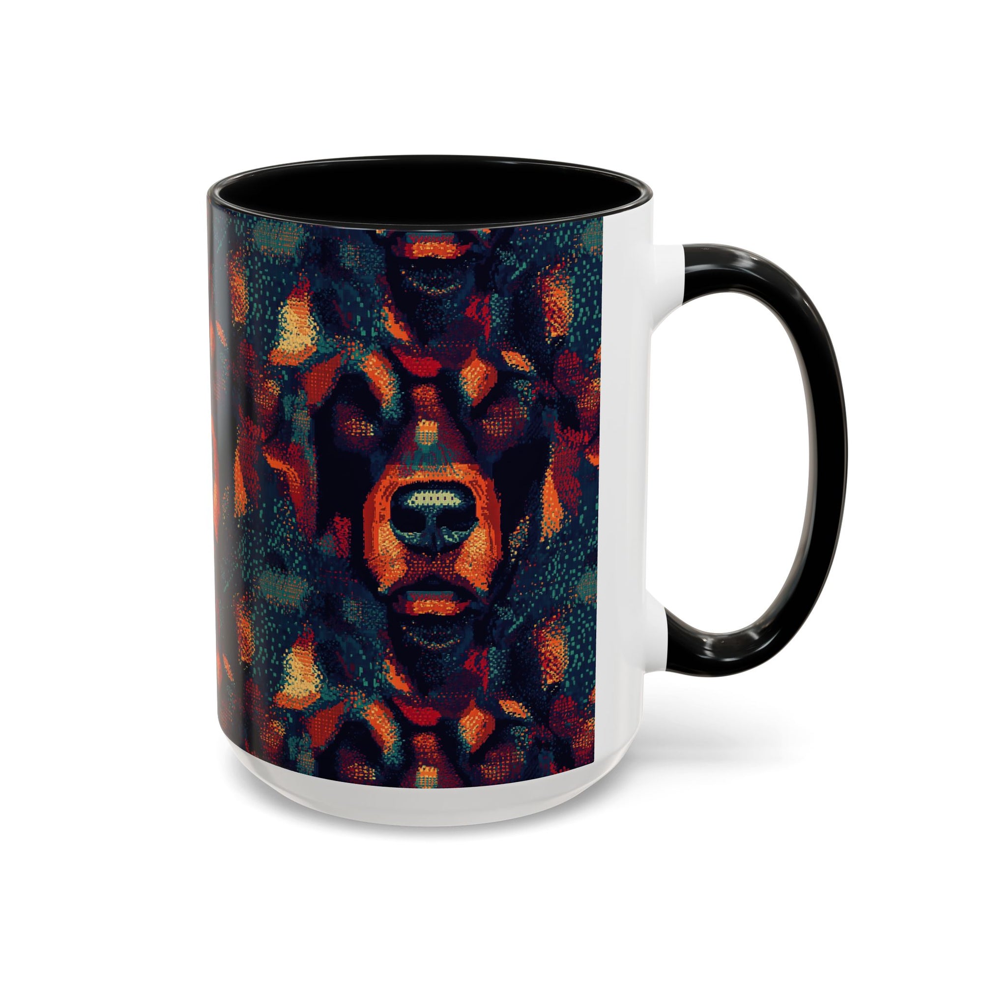 Rustic Rottie Charm Accent Coffee Mug