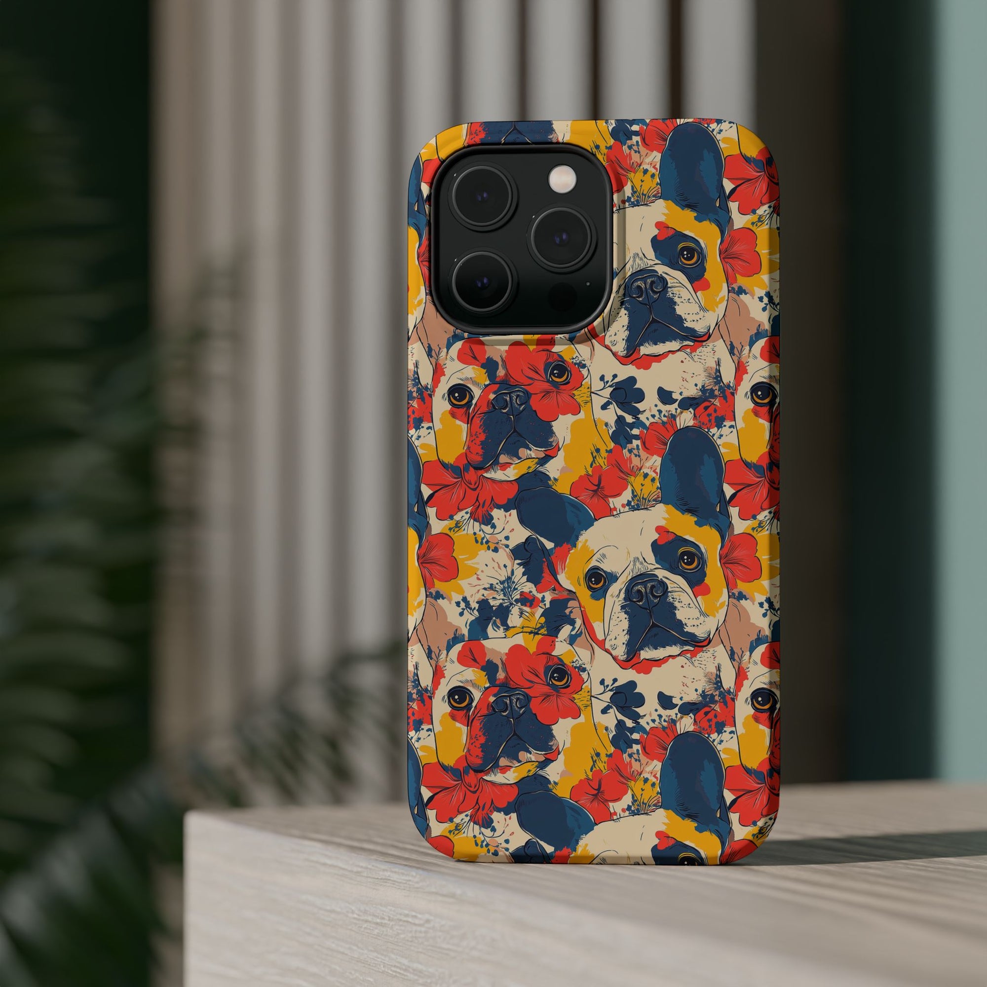 Bloom Pup Frenchietastic Splatter Magnetic Tough Cases