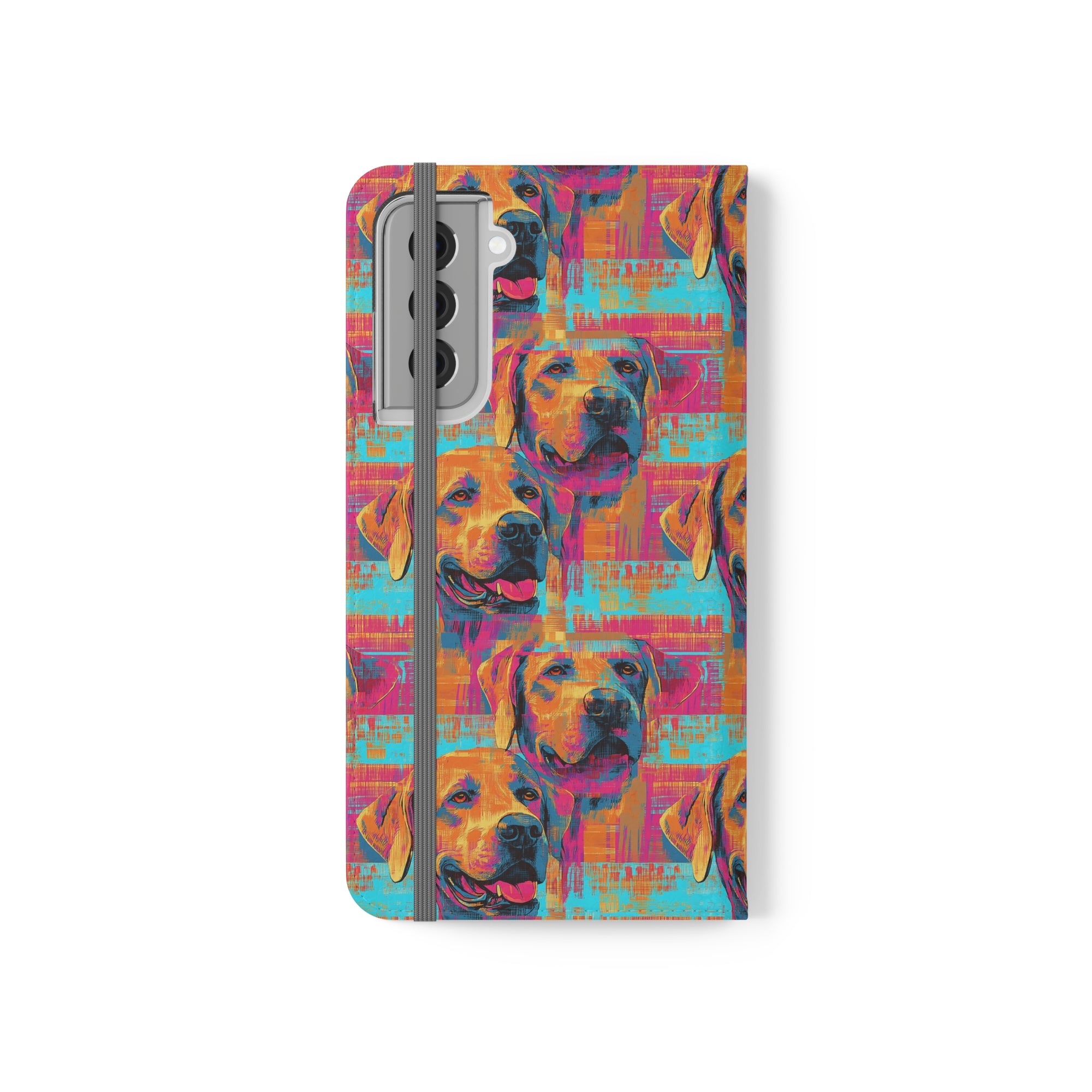 Rustic Charm Labrador Chic Flip Cases