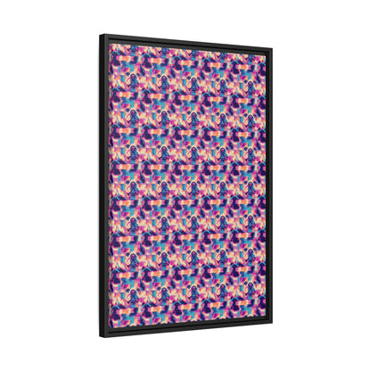 Dazzling Bulldog Chic Matte Canvas, Framed