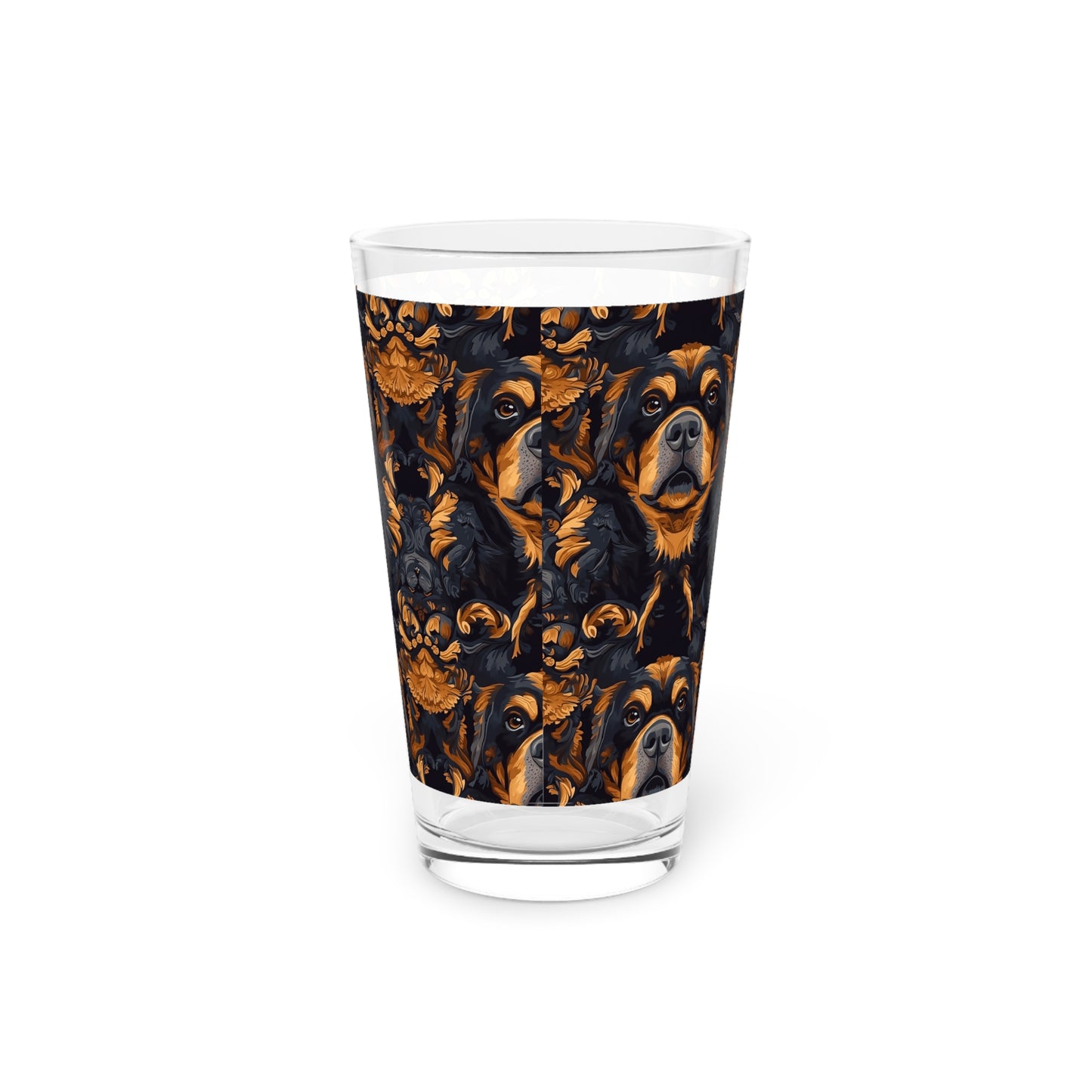 Modern Rottweiler Royalty Pint Glass