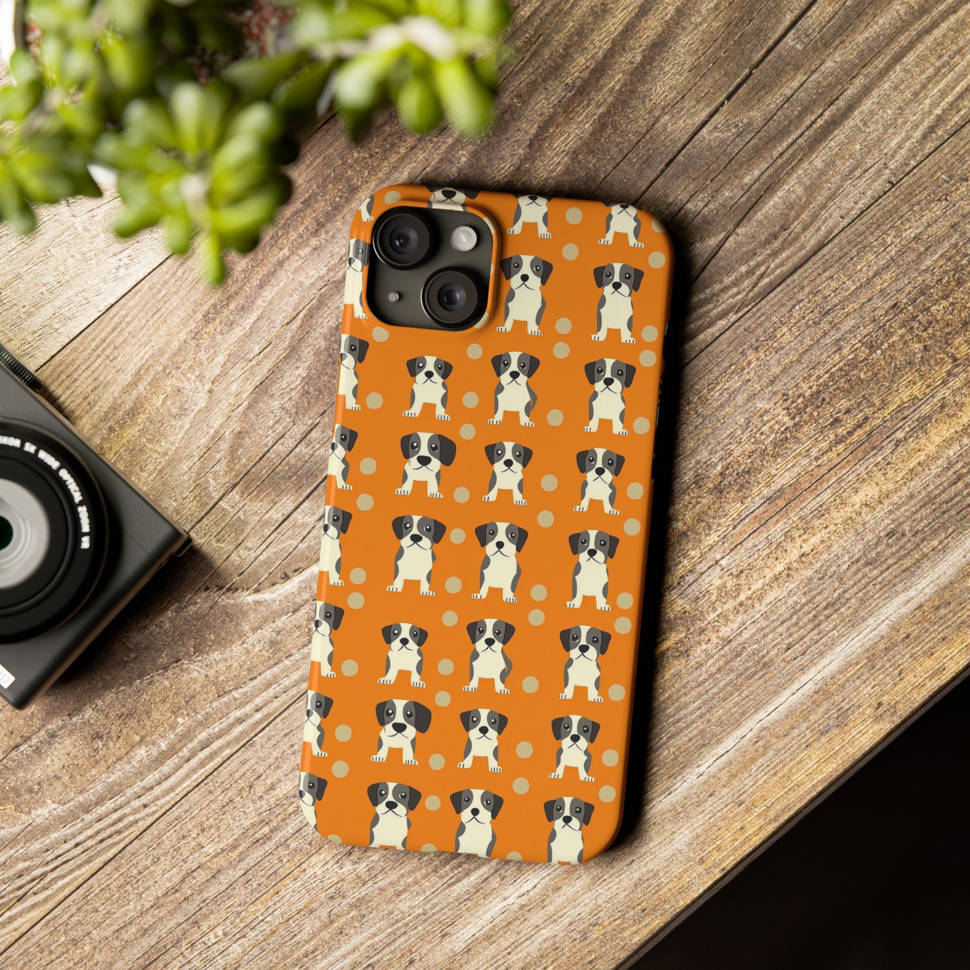 Boxer Blissful Chic Canine Slim Phone Cases