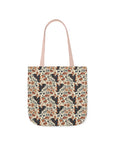 Blossoming Dachshunds Delight Canvas Tote Bag