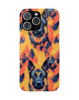 Impressionistic German Shepherds Slim Phone Cases