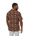 Pug Paradise Playpen Men's Hawaiian Camp Shirt