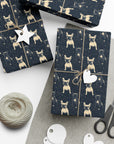 Frenchie Celestial Soar Gift Wrap Papers