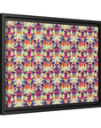 Glitchy Bulldog Blitz Matte Canvas, Framed