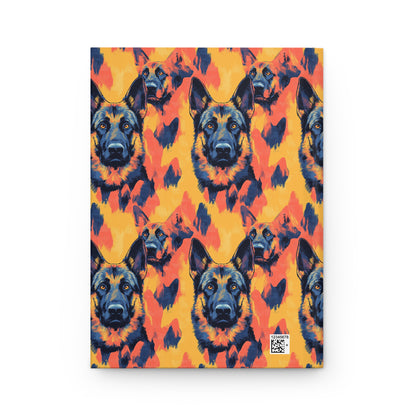 Impressionistic German Shepherds Hardcover Journal Matte