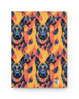 Impressionistic German Shepherds Hardcover Journal Matte