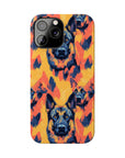 Impressionistic German Shepherds Slim Phone Cases