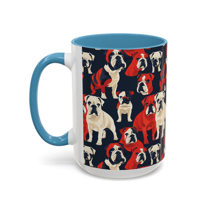 Bulldoggy Bliss Chomper Accent Coffee Mug