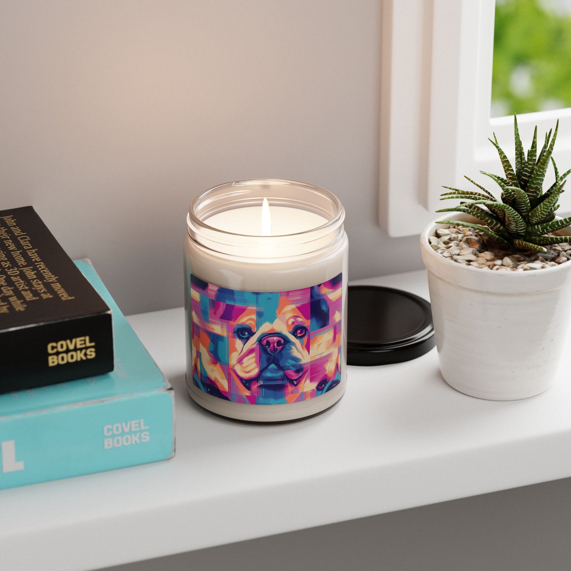 Dazzling Bulldog Chic Scented Soy Candle